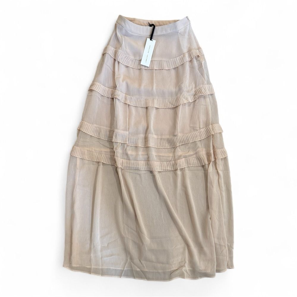 English Factory Tiered Skirt • size small • NWT • pink